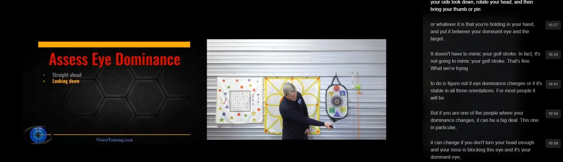 Searchable Transcribed Video Training